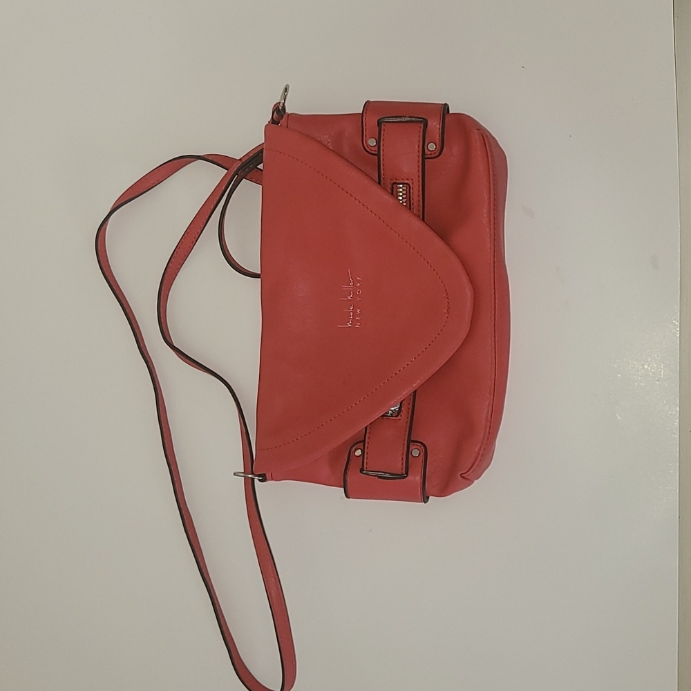 Nicole Miller Coral Crossbody Bag